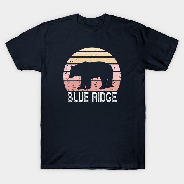 Blue Ridge Retro Bear T-Shirt by esskay1000